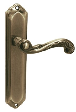 Handle nameplate complete retro patyna/ brass patina antique, фото