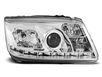 Фонаря перед рефлекторы vw bora led подсветка хром светодиодные, фото