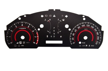 Toyota highlander 2-tarcze dashboards з mph on km, фото