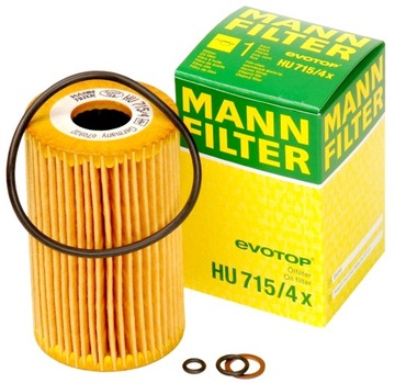 Bmw 3 e36 3 e46 m43 b16 b19 m44 b19 grease filter mann hu715/ 4x, фото