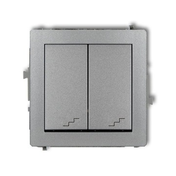 Switch steps 2x silvery 7dwp-33 deco karlik, фото