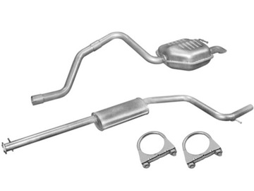 Ford mondeo mk3 station wagon 2. 0tddi (66-85 kw - year 2000-2004) mufflers+ clamps, фото