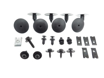 Set clip fasteners clips fender to dacia logan, фото