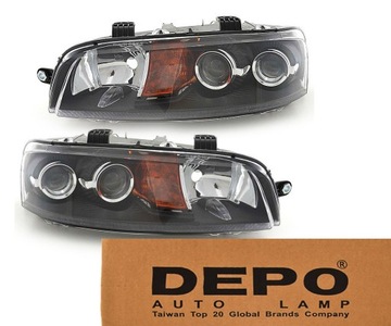 Depo fiat punto 2 99- headlights h3h7h7 left+ right, фото