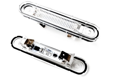 Led backlight license plate illumination mercedes w124 1984~1997 w201 1982~1993 w202 1993~1997, фото