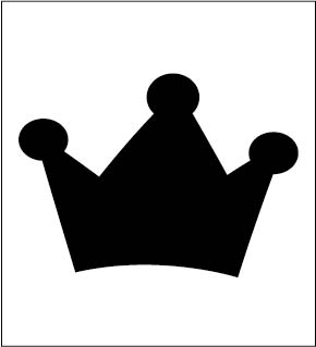 Template painting reusable crown 1, фото