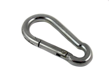 Hook-and-loop fastener 80mm carabiners clamp galvanized, фото