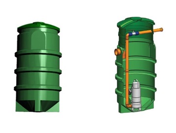 Pumping station sewage 451l front right 700-1280 manufacturer, фото