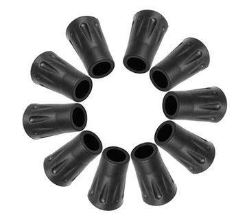 Overlay rubber (rubber) to sticks nordic walking efox 10 pcs., фото