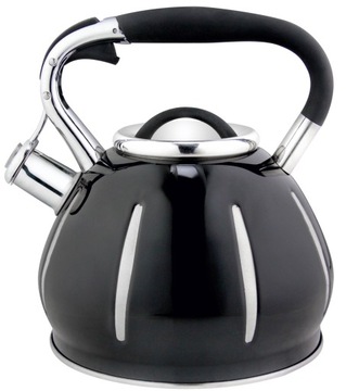 Traditional kettle steel florina 3 left black, фото
