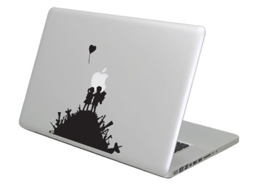 Наклейка для Macbook Apple-WAR (Бенксі)