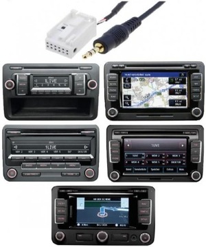 РАЗЪЕМ АДАПТЕРА AUX JACK VW RNS310 RNS510 / MDF3