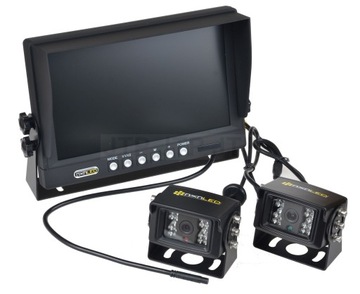 2X камера заднего вида 700 TVL + 25M монитор 9 12-24V