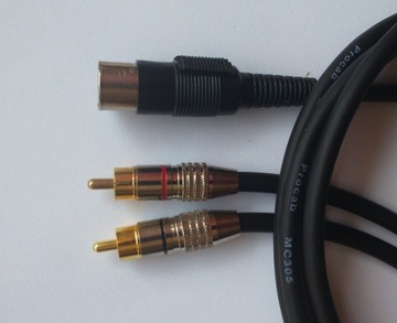 IMG кабель-штекер DIN5 / 2RCA (2шинч штекер) 2.5 м