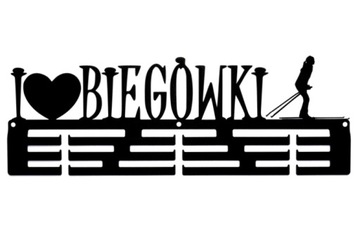 Вешалка для медали Я люблю бег лыжник передач