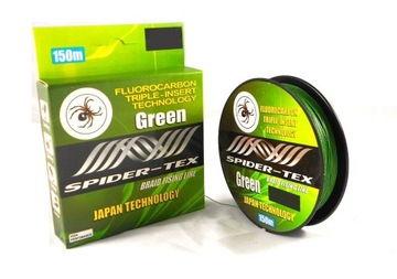 Плетений SPIDER TEX 150 м. зелений 0,14 мм.