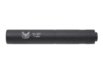 Звук глушитель 196 мм - черная резьба 14 мм AIR FORCE AR AK M4 M16 M14 G36
