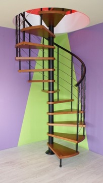 Винтовая лестница, спиральная кора модель Бавария 110 см