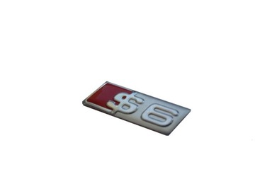 ABZEICHEN EMBLEM AUDI S6 SLINE ALUMINIUM NEUHEIT