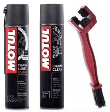 SET / SATZ DO REINIGUNG KETTE MOTUL SCHMIERUNG BÜRSTE