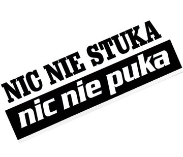 AUFKLEBER AUTO INSCHRIFT NIC NICHT STUKA NIC NICHT PUKA