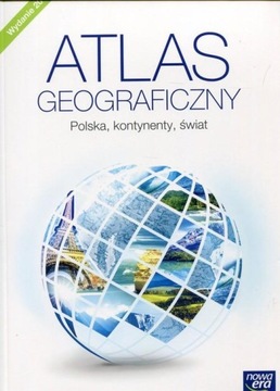 Atlas geograficzny 5-8 Polska, kontynenty UŻYWANY