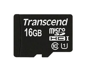 TRANSCEND 16 ГБ micro SD HC CL 10 U1 Premium 90 МБ