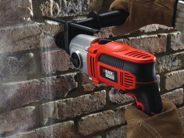 Ударная дрель 1100 Вт Black+Decker KR1102K-QS