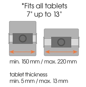 Ручка изголовья TMS 1020 Black 7 