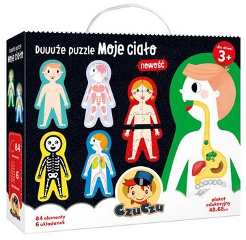 Czuczu Duuuże puzzle Moje ciało 3+
