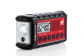 Radio Outdoorowe FM Midland ER 300 z korbką, solar