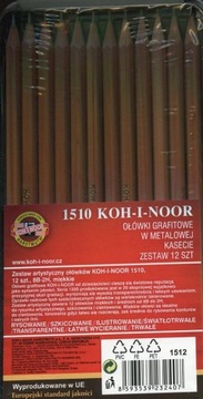 Карандаш без ластика HB, 2H, H, F, B, 2B, 3B, 4B, 5B, 6B, 7B, 8B 12 шт.