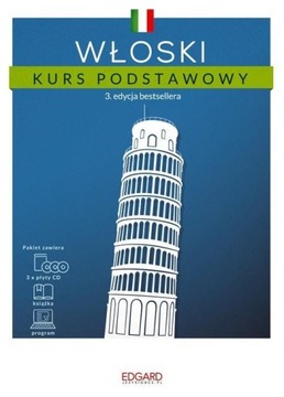 Włoski Kurs podstawowy książka + 3 CD + program -tk