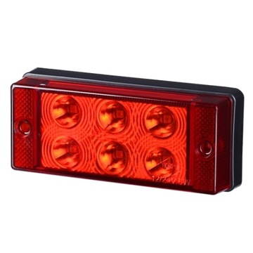 Lampa LED Przeciwmgielna czerwona diodowa Tylna