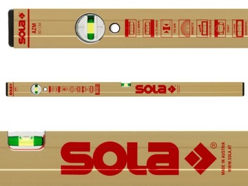 SOLA AZM100 poziomica magnetyczna 2 libele 100cm