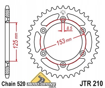 Комплект привода Honda CR-F 450R 04-14 S. Усиленный