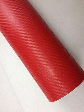 ФОЛЬГА ШПОН CARBON 3D CARBON RED 127 x 50см