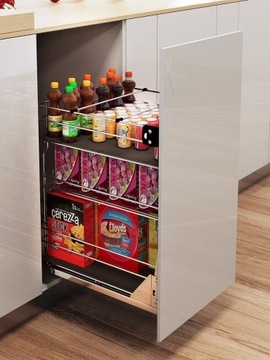 REJS cargo variant multi 400/2 srebro HETTICH