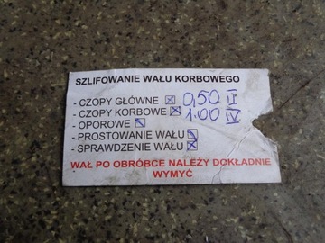 JEEP CHEROKEE WJ V8 4.7 КОЛЕНВАЛ ПОСЛЕ ШЛИФОВКИ