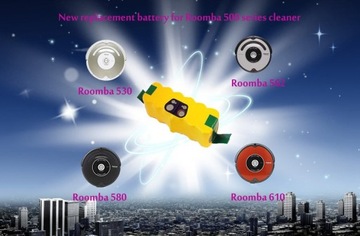 АККУМУЛЯТОР АККУМУЛЯТОР ДЛЯ iRobot Roomba 500 625 780 860 3000 мАч