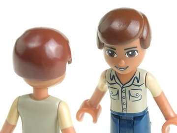 LEGO Włosy męskie 3901 brązowe