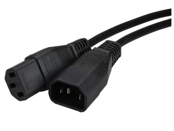 POLSKI Kabel zasilający przedłużacz C13 C14 5m