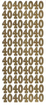 STICKERSY Naklejki Cyfry liczba 40