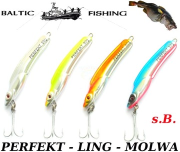 4 X DORSZ PILKER PERFEKT LING - MOLWA 80gr s.B