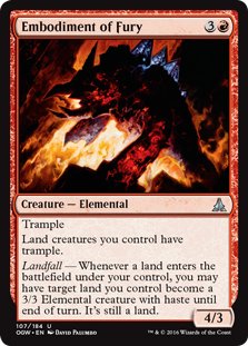 MTG 2x Embodiment of Fury (Uncommon)