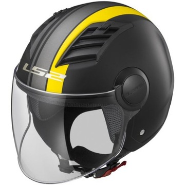 KASK LS2 OF562 AIRFLOW METROPOLIS BLACK YELLOW L
