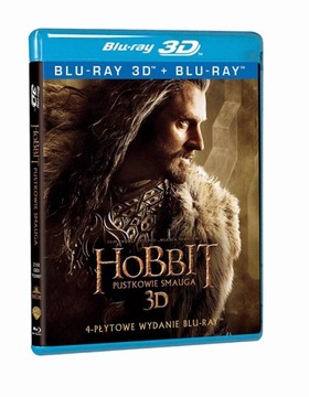 Hobbit: Pustkowie Smauga. 3D + 2D [4 x BLU-RAY]