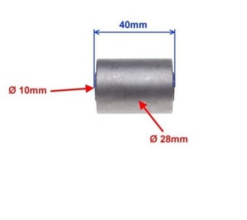 ВТУЛКА ВТУЛКА МЕТАЛЛОРЕЗИНОВАЯ квадроцикла 10Х28Х40мм