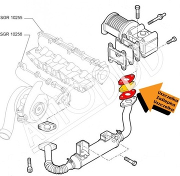 5 Заглушка EGR OPEL SAAB 1.9 CDTI TiD Z19DTH