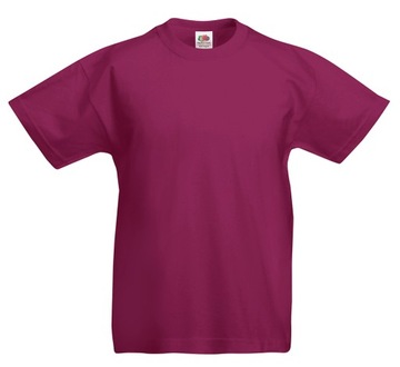 Fruit of the Loom T-shirt KidOrg Burgundy 5-6